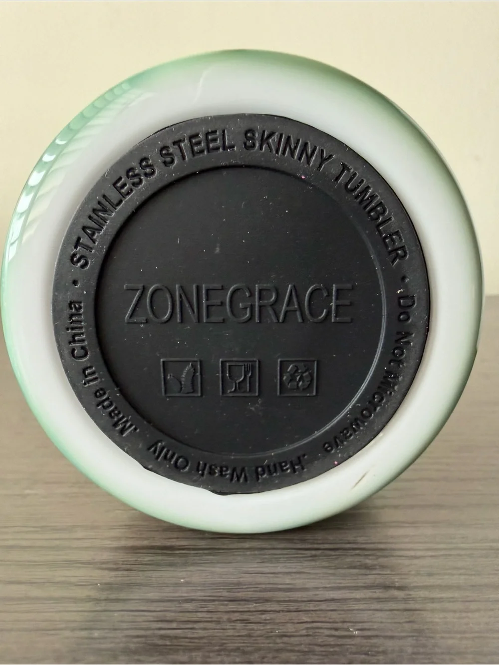 ZONEGRACE 20 oz Stainless Steel Skinny Tumbler Bee Happy Sunflower Straw Brush